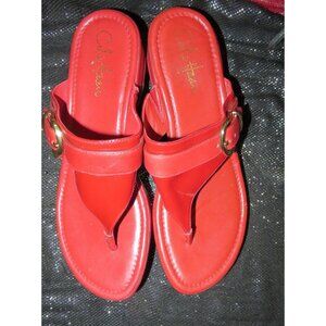 BOGO Cole Haan Patent Leather Nike Air insoles Comfort bed Sandals Red sz 8.5